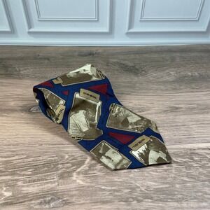 Vintage Ferrell Reed Nordstrom Baseball Legend Silk Tie Mickey Mantle Yogi Berra